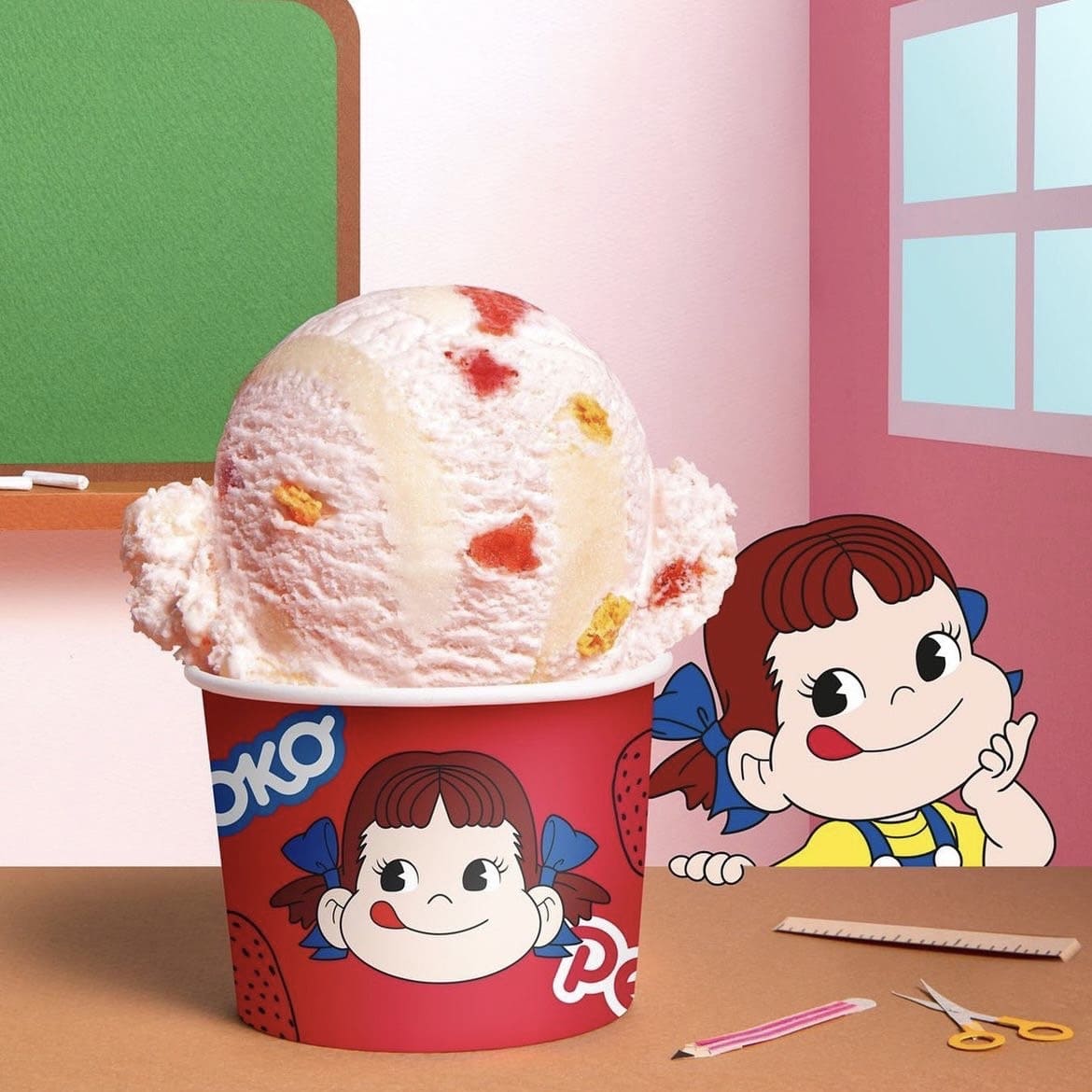 【韓国31】ペコちゃんのコラボアイス「イチゴ練乳フレーバー」が3月限定で発売！