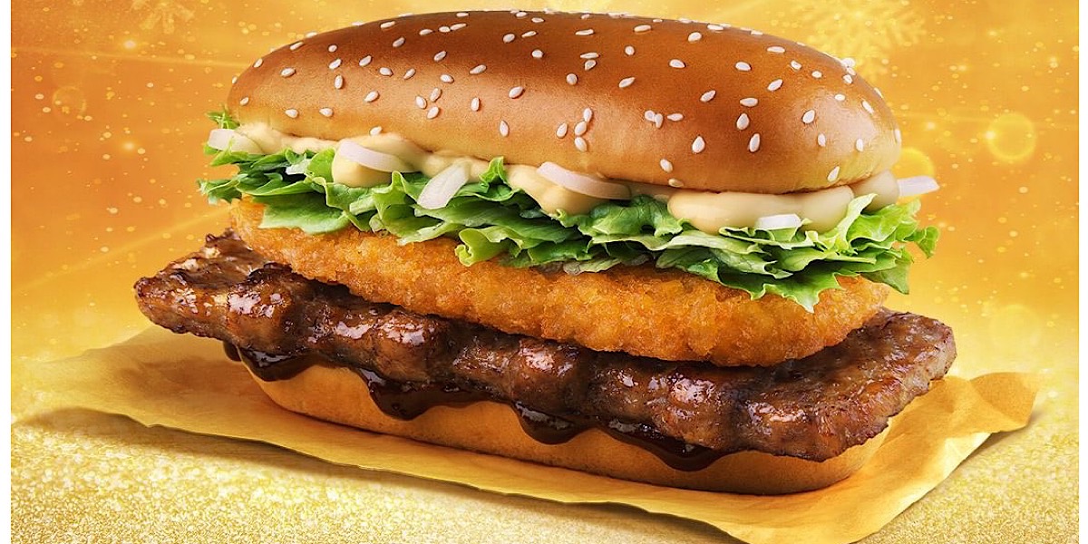 【韓国マクドナルド】食べると運気UP！？年末年始限定販売の「幸運バーガー」